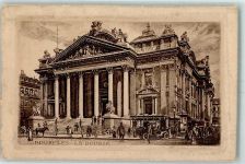 Brüssel Bruxelles Radierung La Bourse