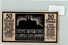 06484 O4300 Quedlinburg - Notgeld Scherenschnitt