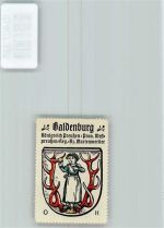 Baldenburg Bialy Bor - Vignette Wappen Kaffee Hag 1920-1940 Geweih