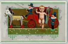 Nestle Lithographie Spielzeug Baby AK Lebensmittel Gebrauchsspuren