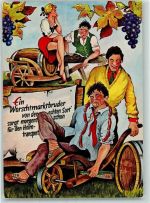 67098 W6702 Bad Dürkheim - Worschtmarkt Zecher Humor Stempel Worschtmarkt