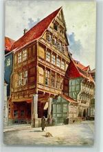 31134 W3200 Hildesheim - Das Pfeilerhaus am Andreasplatz Nach Aquarell v. R. Heyer