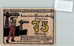 24241 W2301 Blumenthal , Holst - Notgeld Werftarbeiter