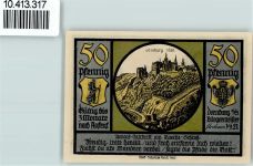 07778 O6904 Dornburg , Saale - Notgeld Die Dornburg