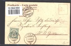 Prägedruck AK Rose 1904 AK mit Stoff