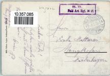 Vrsac Versecz 1916 - Kirche Feldpost WK I