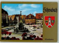 91126 W8540 Schwabach - Marktplatz Auto Brunnen
