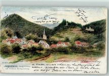 64342 W6104 Seeheim-Jugenheim 1902 Künstlerkarte Schloß Heiligenberg