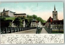 07545 O6500 Gera 1903 - Schloss Osterstein Brücke
