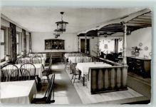 79674 W7868 Todtnau - Hotel Waldeck Gastraum Blumenvase Wandteller