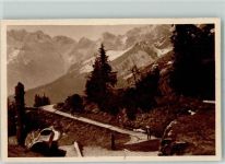 Kreuzeckhaus - Wettersteinwand Brunnen Wanderweg Das schöne Deutschland Bild 122 Reichswinterhilfe Lotterie
