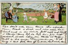 Frühling AK Caspari 1916 Gebrauchsspuren