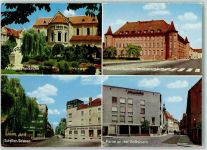 92637 W8480 Weiden , Oberpf - Pfarrkirche Volksbank Schiller-Straße Postamt Bahnhofstraße