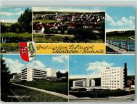 66709 W6649 Weiskirchen , Saar - Fischweiher Freibad Hochwaldsanatorium