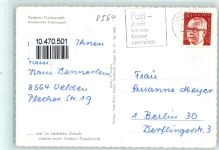 91235 W8564 Velden , Mittelfr Gebrauchsspuren Weihnachts- und Neujahrswünsche Winter Fachwerkhaus