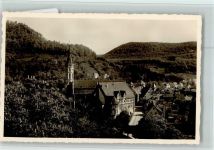 72574 W7432 Bad Urach - Ortsansicht mit Schloß und Amanduskirche