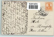 Korb mit Tannenzweigen und Kleeblättern , Meissner & Buch AK Neujahr 1916