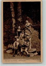 W8592 Wunsiedel aus dem Festspiel Bergalben - Bergfestspiel "Die Losburg" Zwerge AK Volksschauspiel