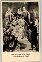 Wilhelm v. Kaulbach - Goethe Galerie Serie XXI Nr. 8 - gute Erhaltung Kaulbach, H. von