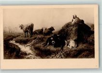Nebel auf der Alp - Hirte , gute Erhaltung Koller, R.