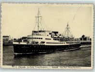 Ostende Oostende 1952 - The Mail Prince Baudouin AK Dampfer
