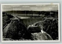 Bleilochsperre mit Krafthaus AK Talsperre 1932 Foto AK
