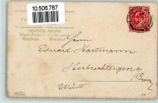 Neujahr 1914 Glücksklee Kind Mädchen Handwärmer Jahreszahl Prägedruck