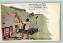 sign Tobler - Aquarell Postkarte AK Künstler 1907