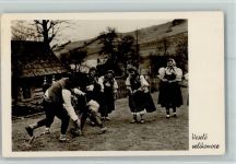 Volkstrachten AK Trachten Tschechien 1958