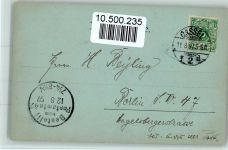 34117 W3500 Kassel , Hess 1897 - Gruss aus - Mondschein Stengel 3352 AK