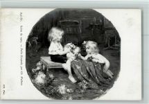 840 - von Walhain - Salon 1905 nacktes Kind spielt mit einem Hamster Salon de Paris