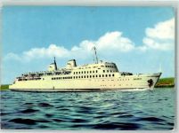 Eisenbahnfährschiff Sassnitz AK Fähre 1973