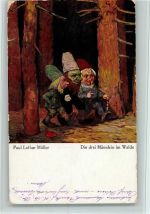 sign Paul Lothar Müller - Eulen Verlag M. 52 Nr. 1318 Motiv 1915 Gebrauchsspuren