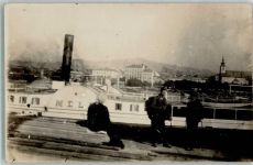 5360 St. Wolfgang im Salzkammergut Privatfoto AK Raddampfer Ort handschriftlich