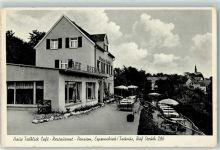 65391 W6223 Espenschied KEINE AK Cafe Haus Talblick Terrasse