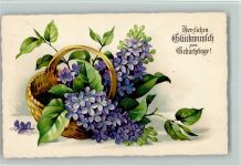 Amag Nr. 2186 Geburtstag AK Flieder 1926