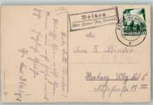 27404 W2730 Boitzen - Landpoststempel über Zeven Bez. Bremen Briefmarke WK II