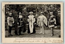 Maskerade 1900 - Leidsch Studentencorps AK Studentika 1900