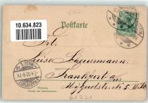 61231 W6350 Bad Nauheim 1902 Lithographie Teichhaus Ruderboote