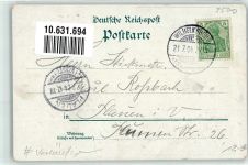 34117 W3500 Wilhelmshöhe 1904 Lithographie Vorläufer Cascaden Herkules