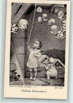 Verlag Girtanner Nr. 136 - Engel u. Engelsköpfe Löwe, M. 1930