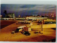 Schiphol Nachtaufnahme Flughafen 1968