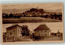 91601 W8801 Dombühl Gebrauchsspuren Schule Pfarrhof Rathaus