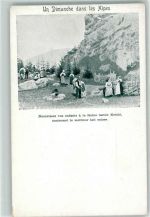 Nestle, Vevey Serie H Nr. 11 Kindermehl , Un Dimanche dans les Alpes - Landwirtschaft Lebensmittel 1900