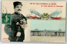 72000 Le Mans 1915 - du 31. reg. d` Artillerie Caserne Chevallier