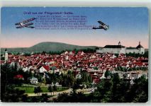 99867 O5800 Gotha , Thür 1918 - Doppeldecker-Flugzeuge Schloß Friedenstein Gedicht