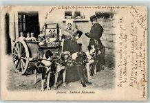 Antwerpen Anvers 1904 - Hundekarren Milchfrau Polizei