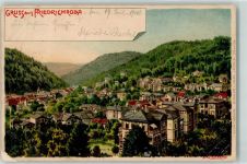 99894 O5804 Friedrichroda 1900 Gebrauchsspuren Lithographie
