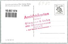 69151 W6903 Neckargemünd - Weinstube und Gasthaus Zuzm letzten Heller VW Käfer