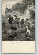 Nr. 21 Verlag Brunner & Co , Kühe und Hund , gute Erhaltung Koller, R.